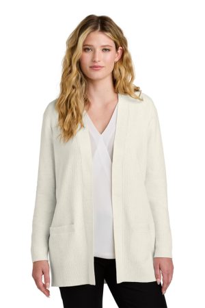lsw2890 front port authority womens open front cardigan sweater