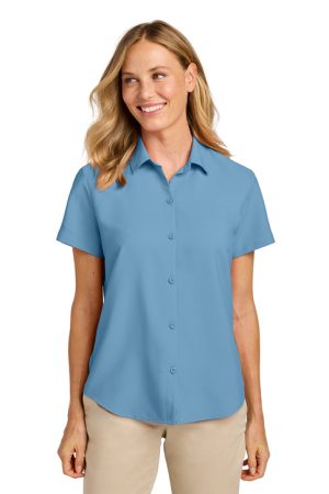 lw963 port authority womens short sleeve shirt