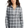 Grey/ Cream Open Plaid