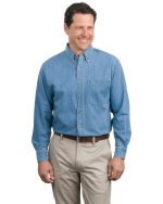 port authority  s600 faded denim front