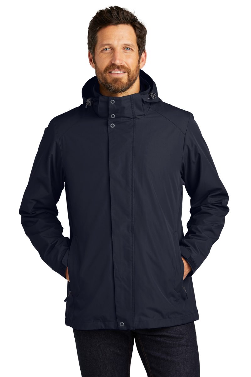 port authority j123river blue navy front