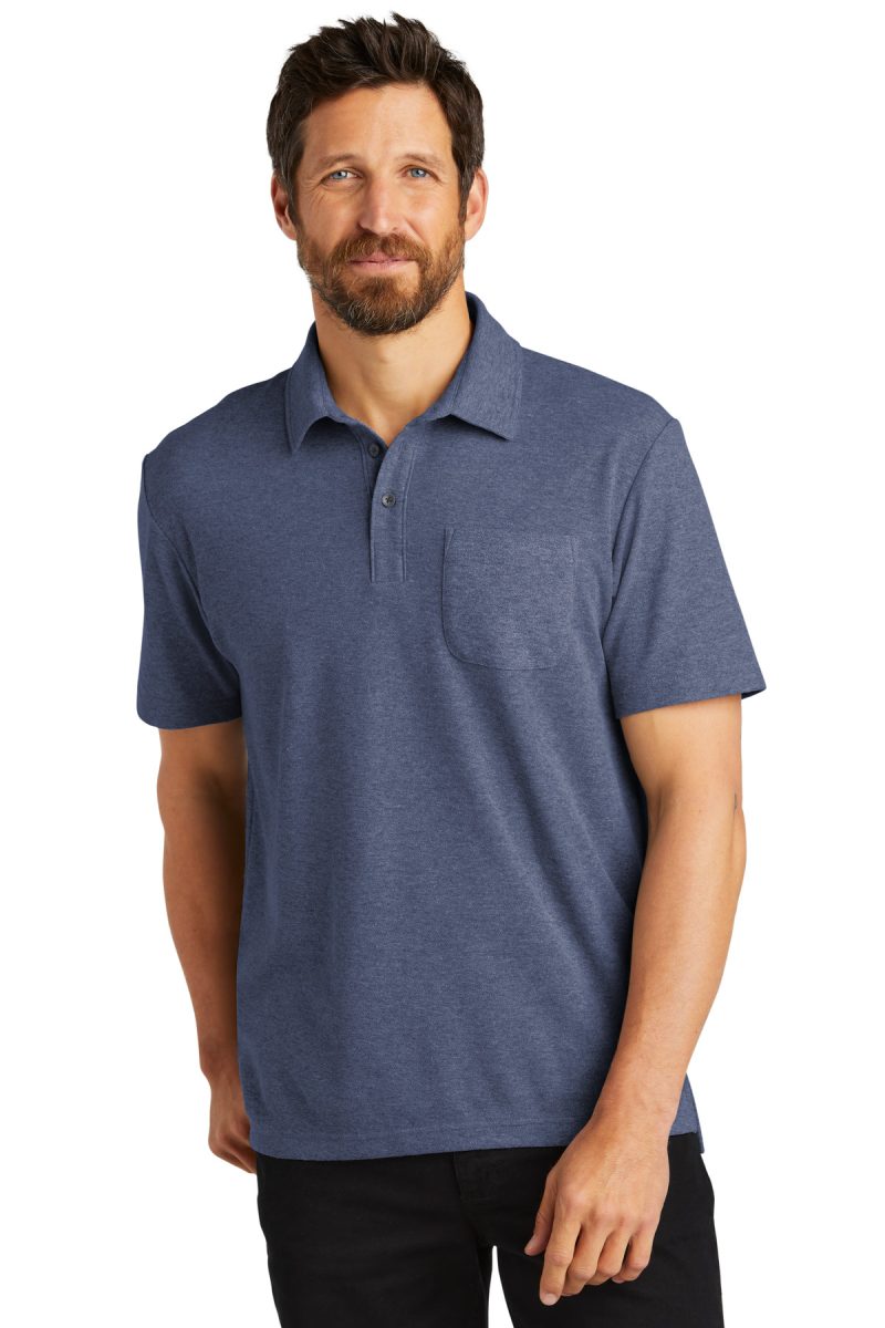 port authority k868navy heather front