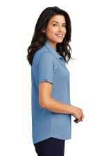 port authority lk830aegean blue heather side