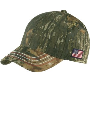 Port Americana Contrast Stitch Camouflage Cap C909