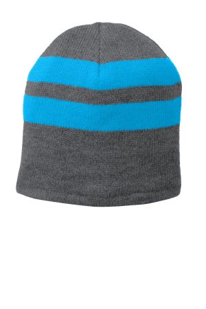 Port Fleece Lined Striped Beanie Cap C922