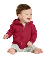 Port & Co Infant Core Fleece Full Zip Hooded Sweatshirt CAR78izh