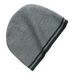 Port Fine Knit Skull Cap With Stripes CP93