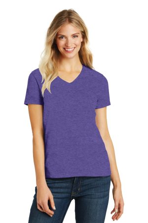 District Womens Perfect Blend Cvc V Neck Tee DM1190l
