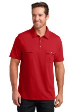 District Made Mens Double Pocket Polo DM333