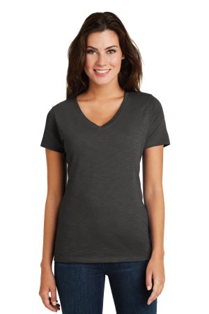District Womens Super Slub V Neck Tee DM3501