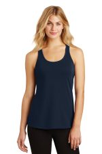 District Made Ladies 60 40 Gathered Racerback Tank DM420