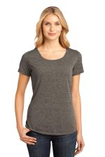 District Made Ladies Tri Blend Lace Tee DM441