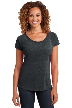District Made Ladies Tri Blend Scoop Tee DM443