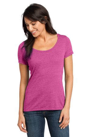 District Made Ladies Textured Scoop Tee DM471