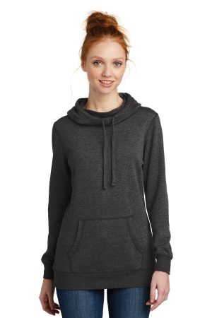 District Womens Lightweight Fleece Hoodie DM493
