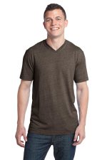 District Young Mens Tri Blend V Neck Tee DT142v