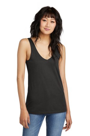 District Womens Perfect Blend Cvc V Neck Tank DT154