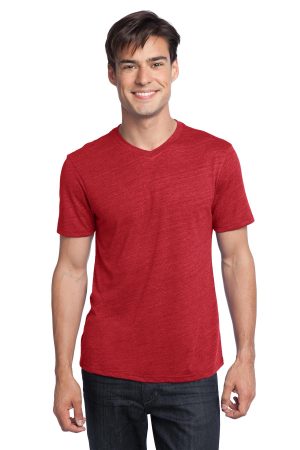 District Young Mens Textured Notch Crew Tee DT172