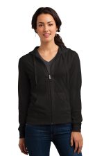 District Womens Fitted Jersey Full Zip Hoodie DT2100