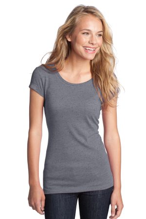 District Juniors Textured Girly Crew Tee DT270