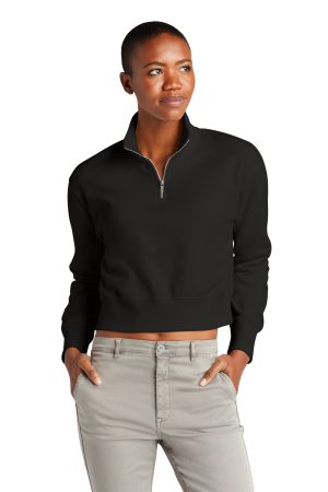 District Womens V I T Fleece 1 2 Zip DT6111