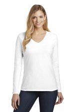 District Womens Very Important Tee Long Sleeve V Neck DT6201