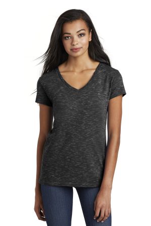District Womens Medal V Neck Tee DT664