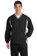 Sport-Tek Tall Tipped V Neck Raglan Wind Shirt TJST62