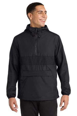 Sport-Tek Zipped Pocket Anorak JST65