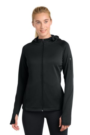 Sport-Tek Womens Tech Fleece Full Zip Hooded Jacket L248