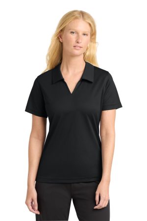 Sport-Tek Womens Dri Mesh V Neck Polo L469