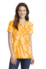 Port & Co Womens Tie Dye V Neck Tee LPC147v