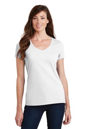 Port & Co Womens Fan Favorite V Neck Tee LPC450v