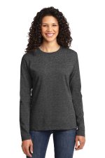 Port & Co Womens Long Sleeve Core Cotton Tee LPC54ls