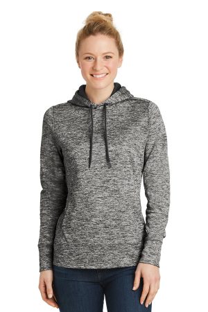 Sport-Tek Womens Posicharge Electric Heather Fleece Hooded Pullover LST225