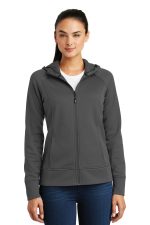 Sport-Tek Ladies Rival Tech Fleece Full Zip Hooded Jacket LST295
