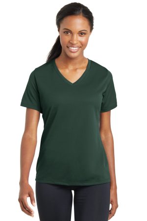 Sport-Tek Womens Posicharge Racermesh V Neck Tee LST340
