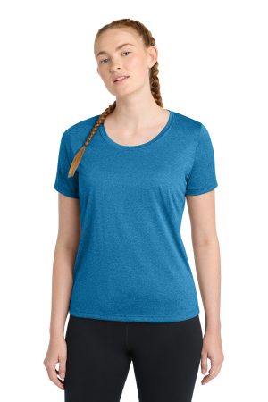 Sport-Tek Womens Heather Contender Scoop Neck Tee LST360