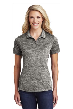 Sport-Tek Womens Posicharge Electric Heather Polo LST590