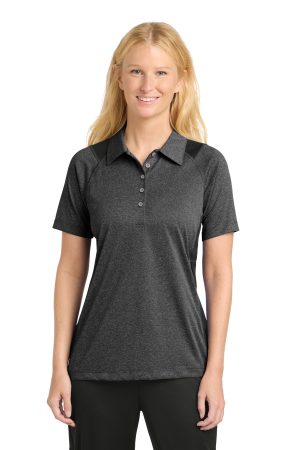 Sport-Tek Womens Heather Colorblock Contender Polo LST665