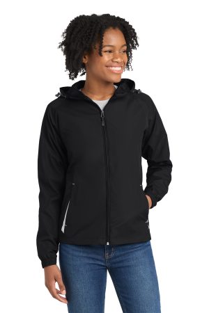Sport-Tek Womens Colorblock Hooded Raglan Jacket LST76