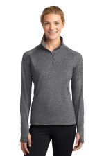 Sport-Tek Womens Sport Wick Stretch 1 4 Zip Pullover LST850