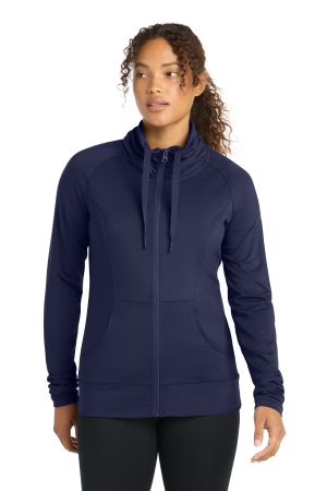 Sport-Tek Womens Sport Wick Stretch Full Zip Jacket LST852