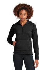 Sport-Tek Womens Sport Wick Stretch 1 2 Zip Hoodie LST856