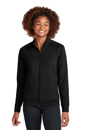 Sport-Tek Womens Sport Wick Stretch Full Zip Cadet Jacket LST857