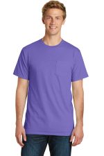 Port & Co Beach Wash Garment Dyed Pocket Tee PC099p