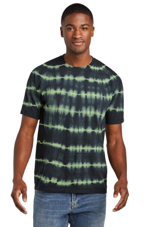 Port & Co Allover Stripe Tie Dye Tee PC142