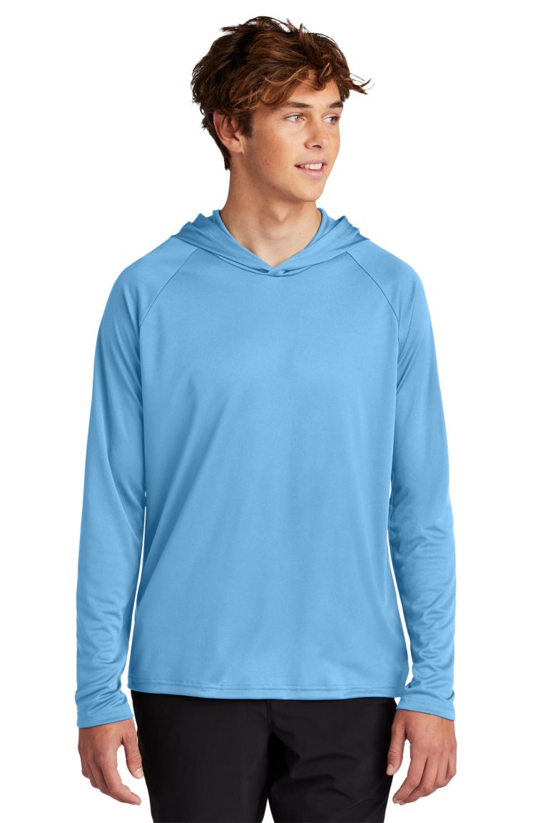Port & Co ™  Performance Pullover Hooded Tee PC380H - Carolina Blue