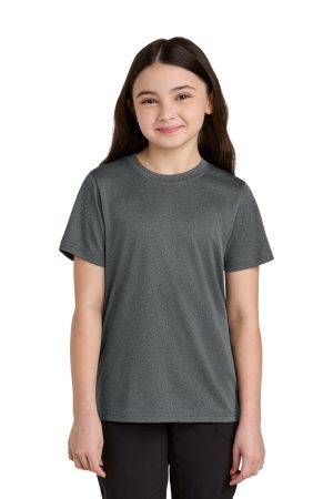 Port & Co Youth Heather Performance Tee PC390y