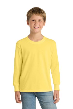 Port & Co Youth Long Sleeve Core Cotton Tee PC54yls